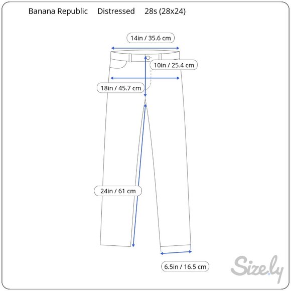 Banana Republic Vintage Straight Jeans Size 28S Raw Hem Fray Distressed 28x24 - Picture 15 of 15